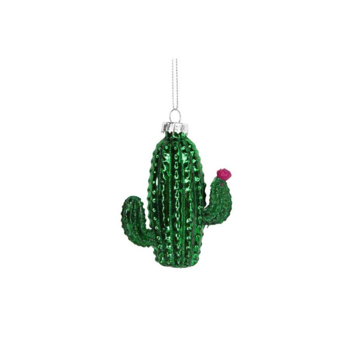 Gisela Graham Glass Cactus Decoration-2